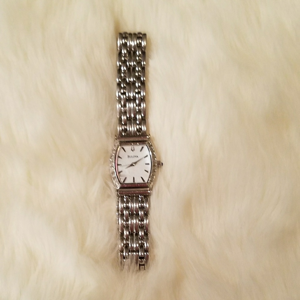Bulova ladies silver watch